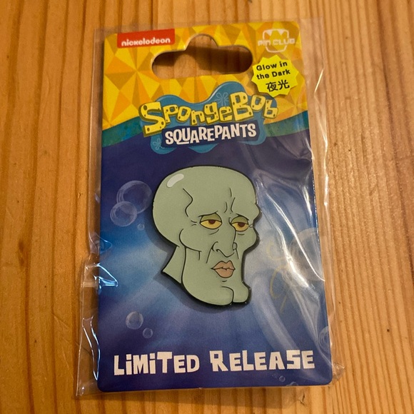 Handsome Squidward Collectible Enamel Pin from SpongeBob SquarePants - Picture 1 of 4